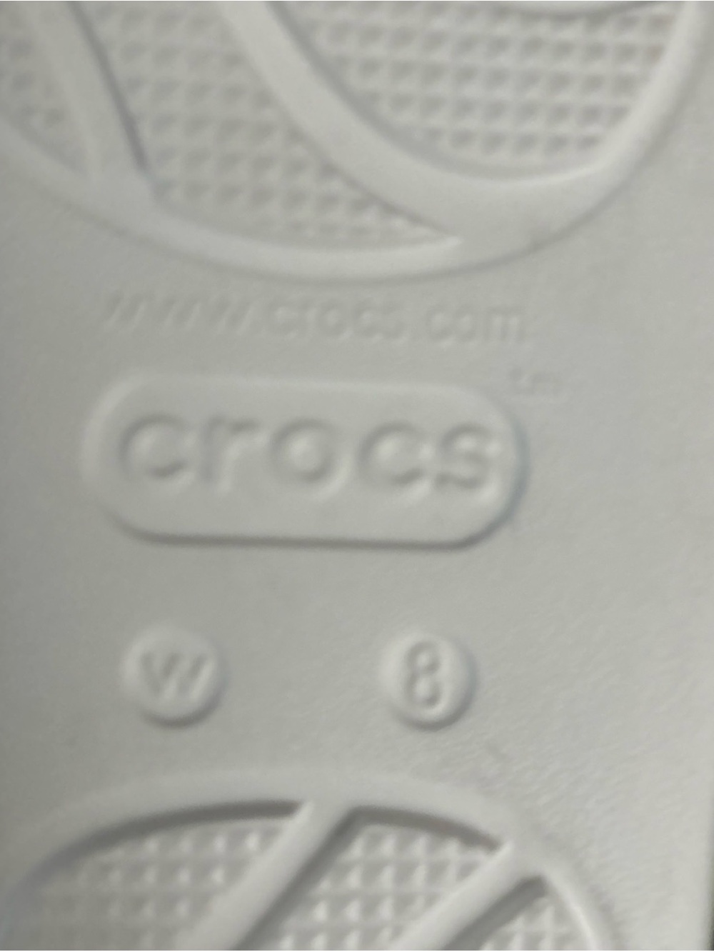 CROCS Iconic White Slides with Translucent Straps - Picture 4 of 4